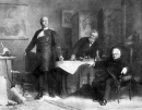 Encontro entre Otto Von Bismarck e os delegados franceses Adolphe Thiers e Jules Favre, Versalhes, Maio 1871