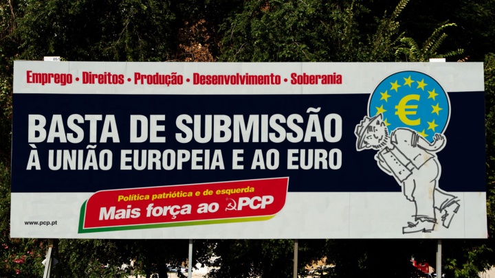 PCP lança campanha «Basta de submissão à União Europeia e ao Euro»
