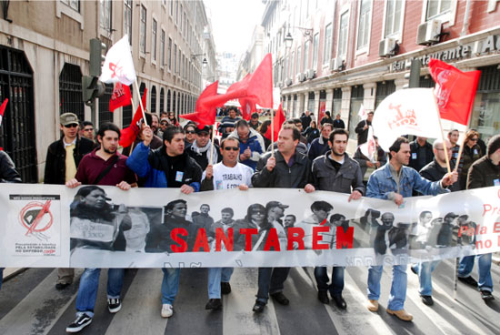 26 Marco, Manifestacao de Jovens Trabalhadores