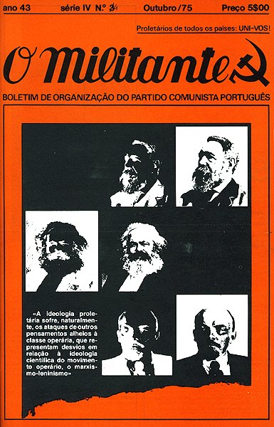Capa do Boletim O Militante de Outubro de 1975