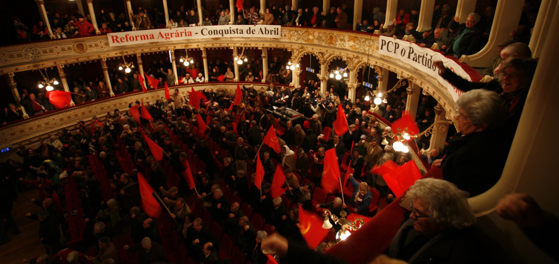 Comício Comemorativo do 40º aniversário da Reforma Agrária, Évora