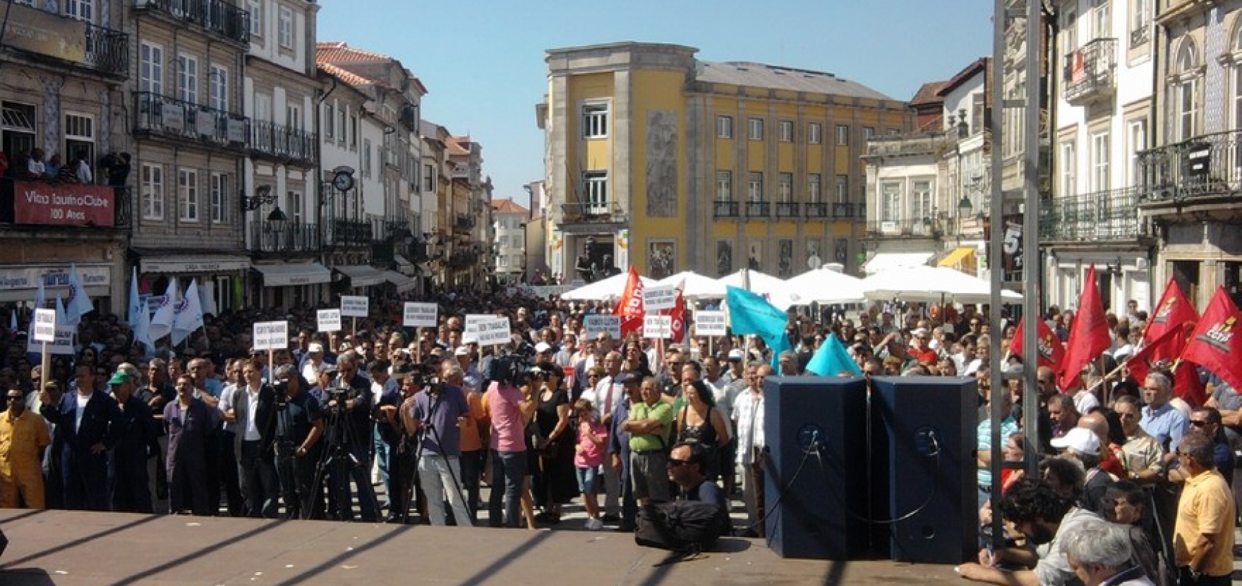 ENVC: Manifestação de trabalhadores em defesa do emprego