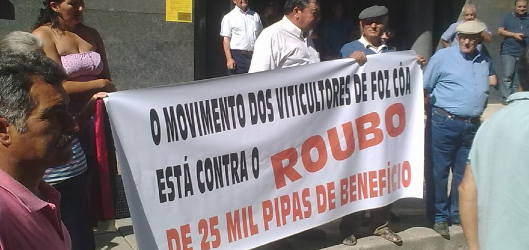 Manifestação de agricultores do Douro