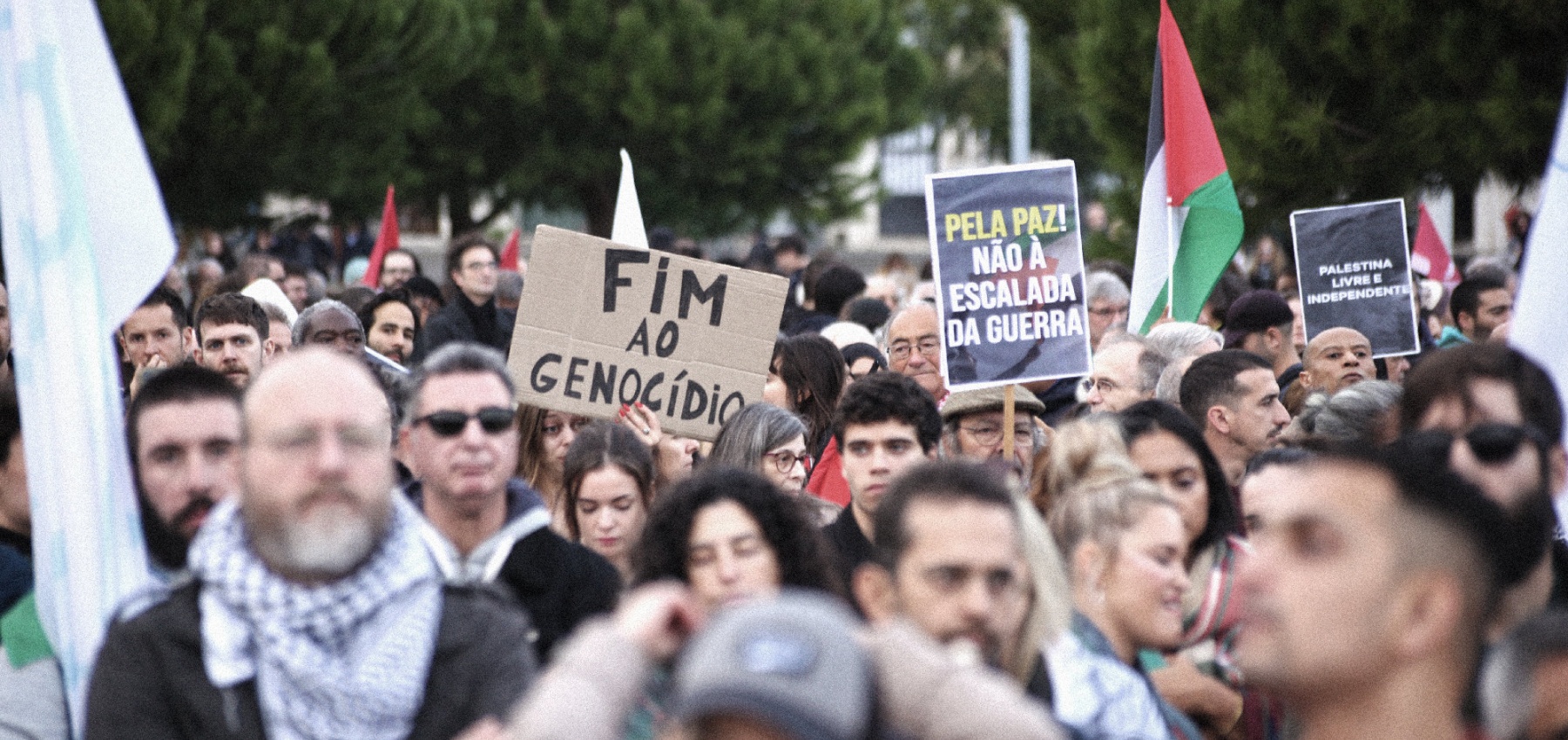 Manifestação pela Paz no Médio Oriente e pelos direitos do Povo Palestiniano