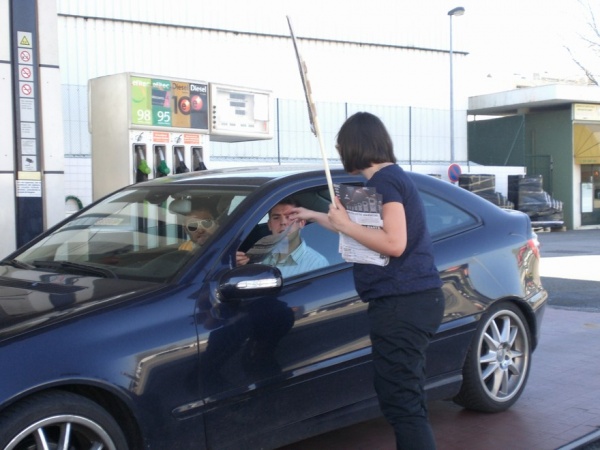 Acção de protesto contra o aumento do preço dos combustiveis