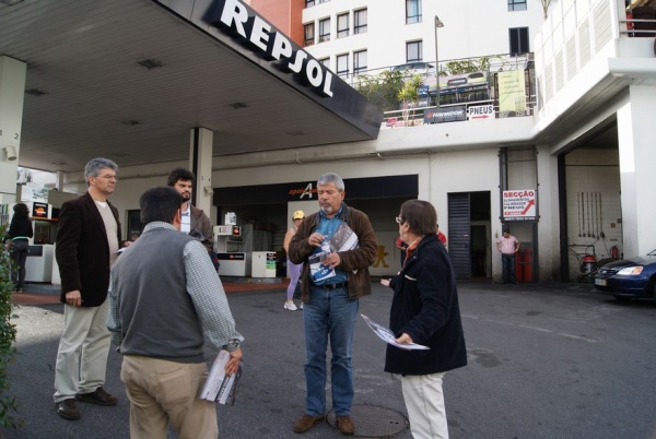 Acção de protesto contra o aumento do preço dos combustiveis