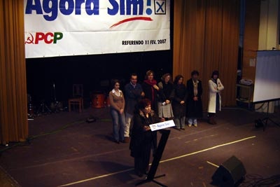 Comicio em Almada, com Odete Santos