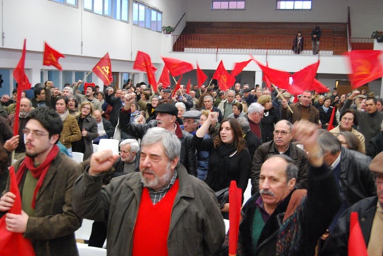 Comício em Alpiarça - 16 de Janeiro de 2009