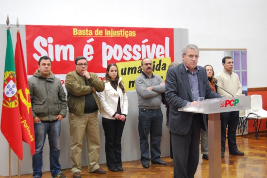 Comício em Alpiarça - 16 de Janeiro de 2009