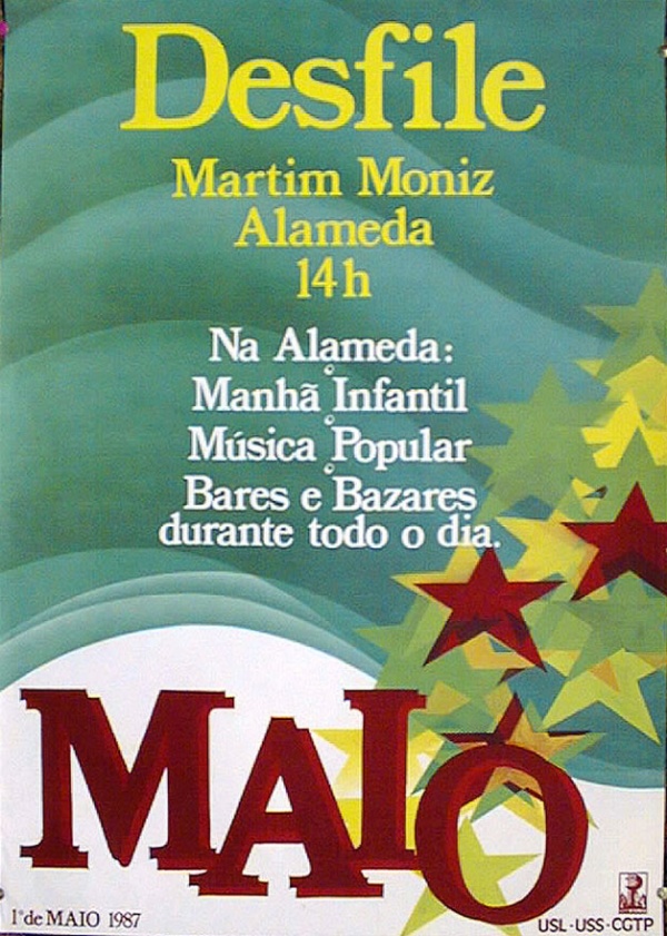 Cartazes 1º Maio - Dia Internacional do Trabalhador