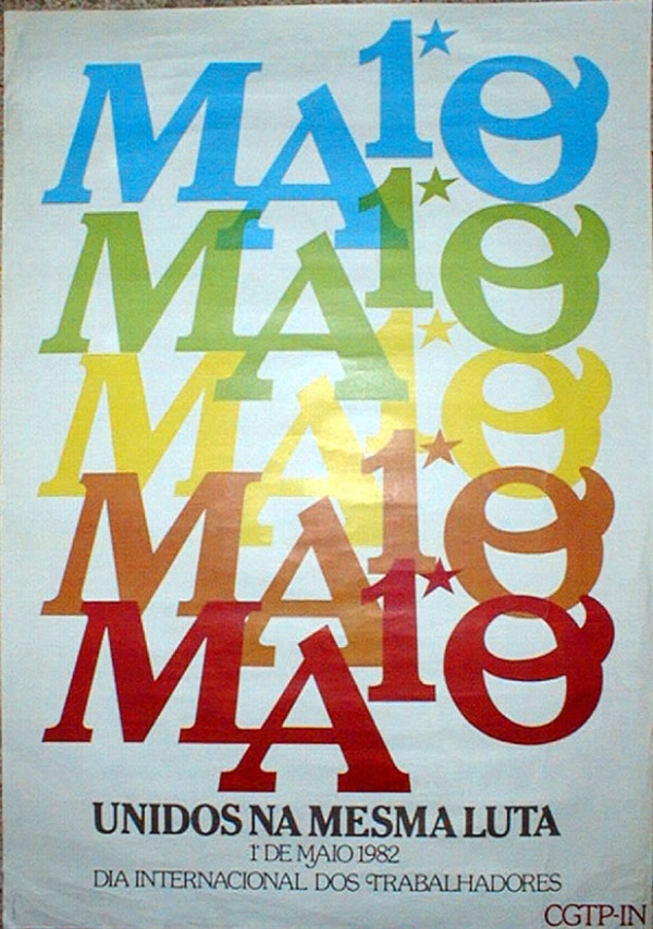 Cartazes 1º Maio - Dia Internacional do Trabalhador