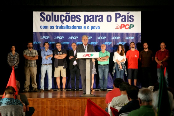 Comício «Basta de submissão à União Europeia e ao Euro», Queluz