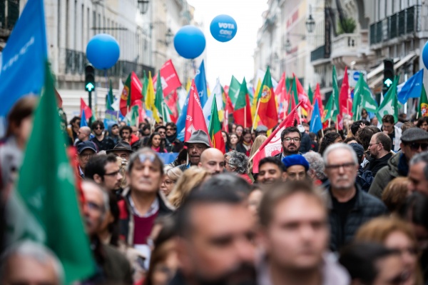 Comício CDU enche Rossio