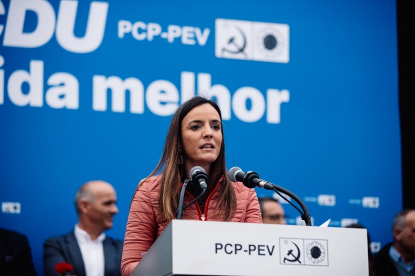 Comício CDU enche Rossio