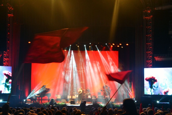 Comício comemorativo do Centenário da Revolução de Outubro