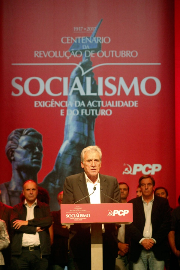 Comício comemorativo do Centenário da Revolução de Outubro