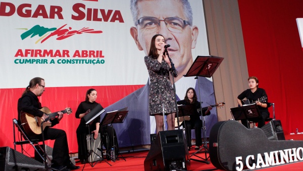 Comício em Lisboa da candidatura de Edgar Silva à Presidência da República