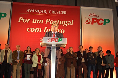 Comício do 85º Aniversário do PCP, Almada - 04 de Março de 2006