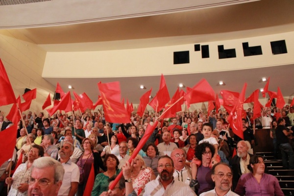 Comicio «Fazer frente aos despedimentos, aos cortes nos salários e às privatizações», Lisboa