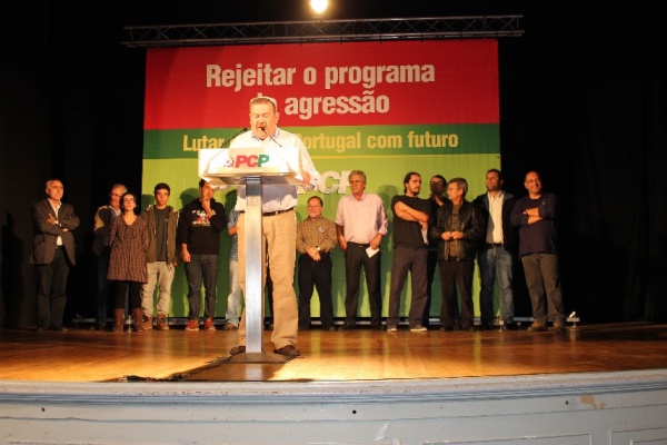 Comício «Pôr Fim ao Desastre - Rejeitar o Pacto de Agressão» - Voz do Operário, Lisboa