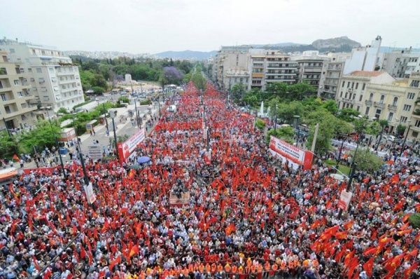 Mass rally of the Communist Party of Greece