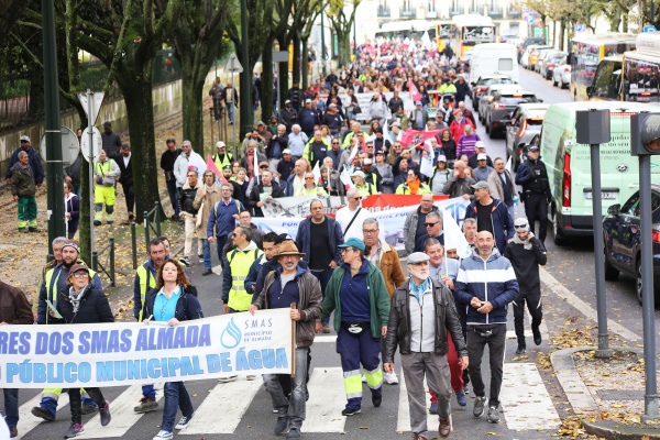 Gathering of workers in the Assembly of the Republic, CGTP-IN