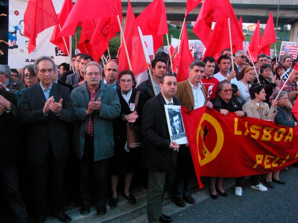 Concentração em frente à embaixada dos EUA