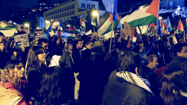 Concentração pela Paz no Médio Oriente e pelos direitos do Povo Palestiniano