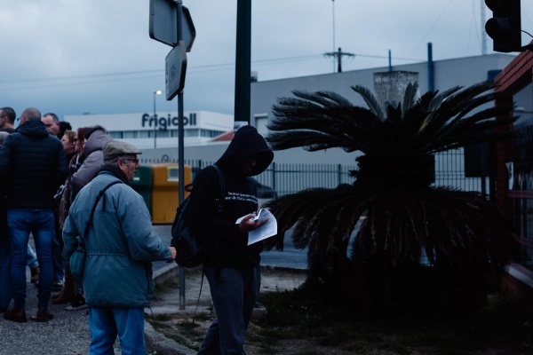 Contacto com os trabalhadores da Matutano