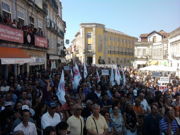 ENVC: Manifestação de trabalhadores em defesa do emprego