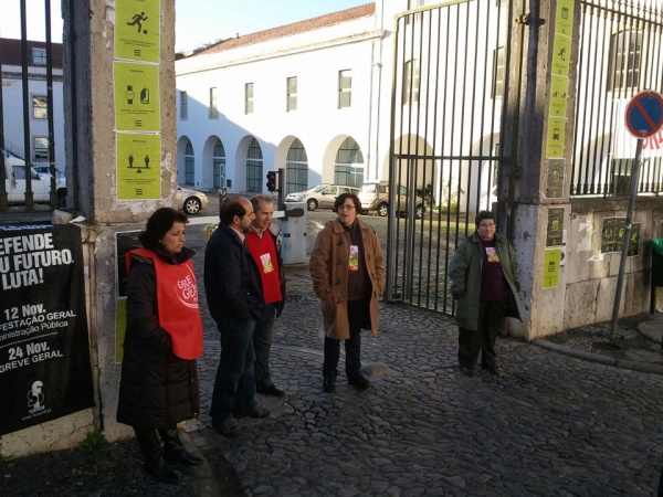 Piquete na Universidade Évora