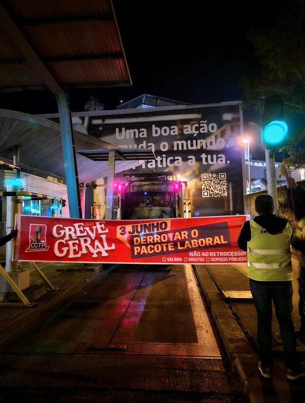 Greve Geral — 3 de Junho de 2026 — Abaixo o Pacote laboral