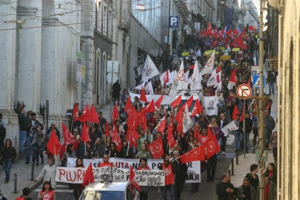 Manifestação em Lisboa