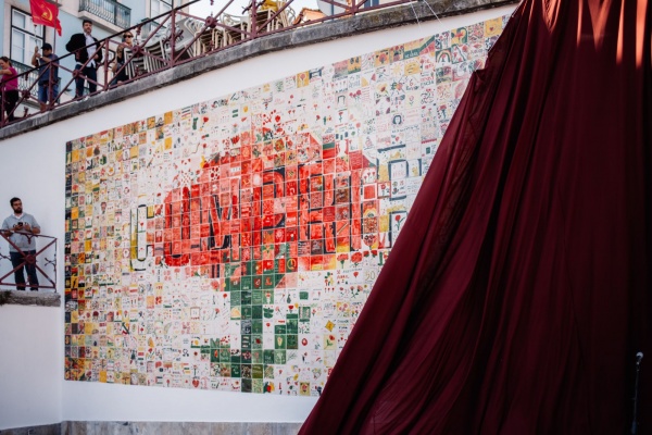 Inauguração do Mural Colectivo de Azulejos «Cumprir»