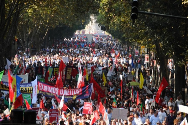 Manifestação da CGTP-IN 1 de Outubro, Lisboa, Porto e Funchal