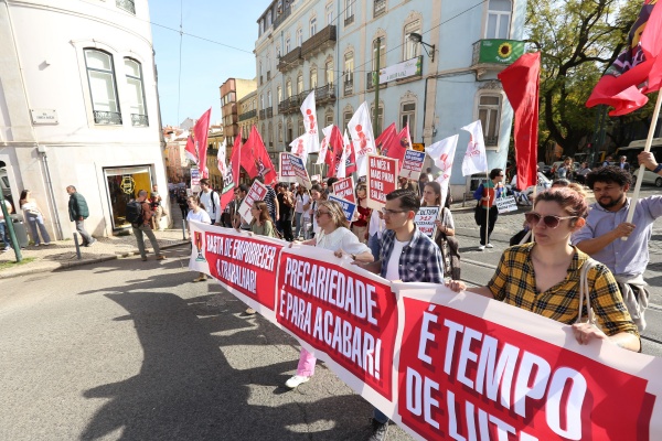 Manifestação de Jovens Trabalhadores
