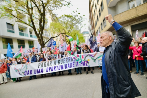 Demonstration of solidarity with the Palestinian people