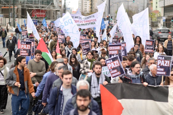 Demonstration of solidarity with the Palestinian people