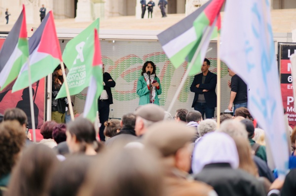 Demonstration of solidarity with the Palestinian people