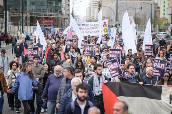 Demonstration of solidarity with the Palestinian people