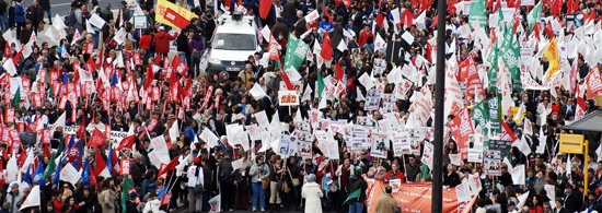 Manifestação de trabalhadores da Administração Pública - 5 de Fevereiro de 2010