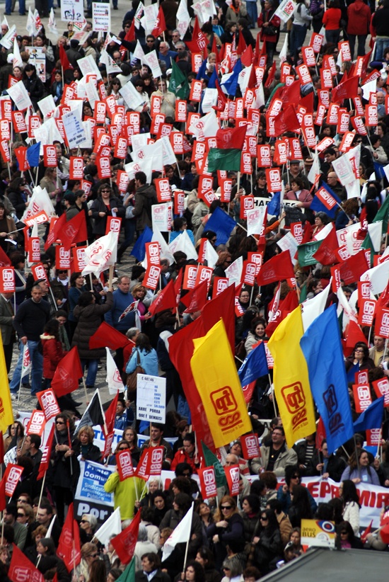 Manifestação de trabalhadores da Administração Pública - 5 de Fevereiro de 2010