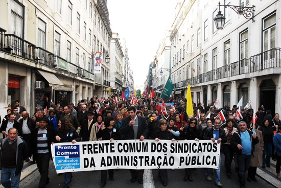 Manifestação de trabalhadores da Administração Pública - 5 de Fevereiro de 2010