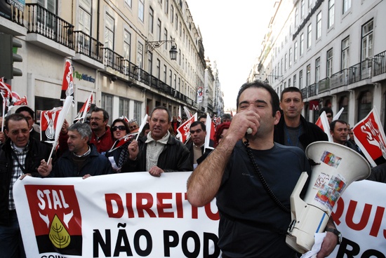 Manifestação de trabalhadores da Administração Pública - 5 de Fevereiro de 2010