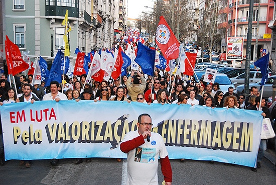 Manifestação dos Enfermeiros - 29 de Janeiro de 2010