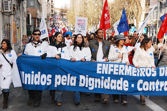 Manifestação dos Enfermeiros - 29 de Janeiro de 2010