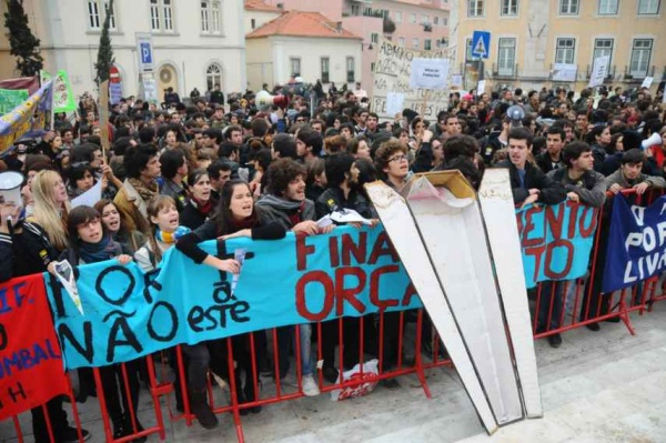 Manifestação dos Estudantes do Ensino Superior em Lisboa