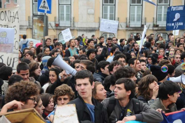 Manifestação dos Estudantes do Ensino Superior em Lisboa