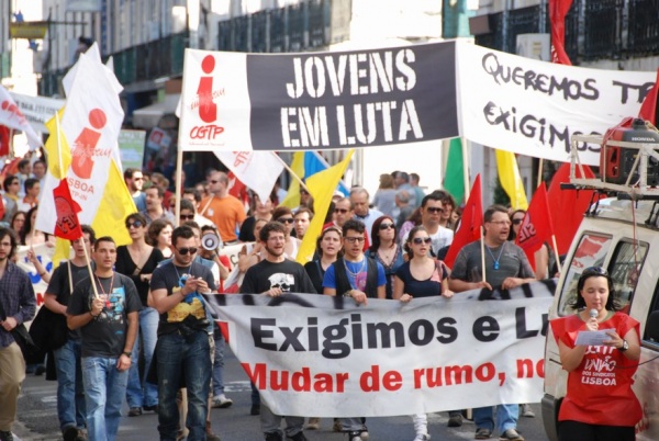 Manifestação nacional de jovens trabalhadores - Interjovem - CGTP/IN - 1 de Abril 2011