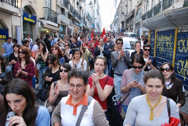 Manifestação nacional de jovens trabalhadores - Interjovem - CGTP/IN - 1 de Abril 2011